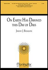 On Earth Has Dawned this Day of Days SATB choral sheet music cover Thumbnail